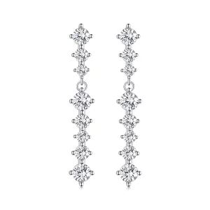 Pandora-stijl kwastjesstuds oorbellen - BSE870 (afbeelding voor) Pandora-stijl kwastjesstuds oorbellen - BSE870