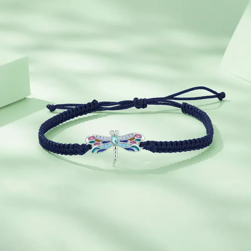 (afbeelding voor) Pandora-stijl Libelle Koord Armband - BSB111 - Bekijken 2