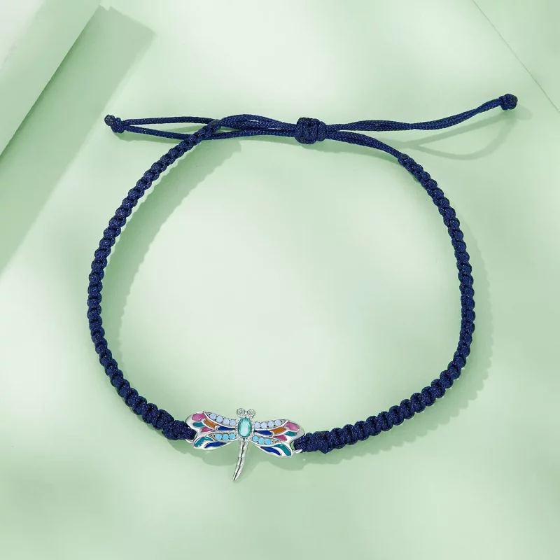 (afbeelding voor) Pandora-stijl Libelle Koord Armband - BSB111 - Bekijken 3