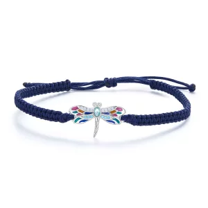 Pandora-stijl Libelle Koord Armband - BSB111 (afbeelding voor) Pandora-stijl Libelle Koord Armband - BSB111