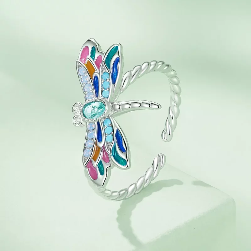 (afbeelding voor) Pandora-stijl Libelle-ring - BSR385 - Bekijken 2