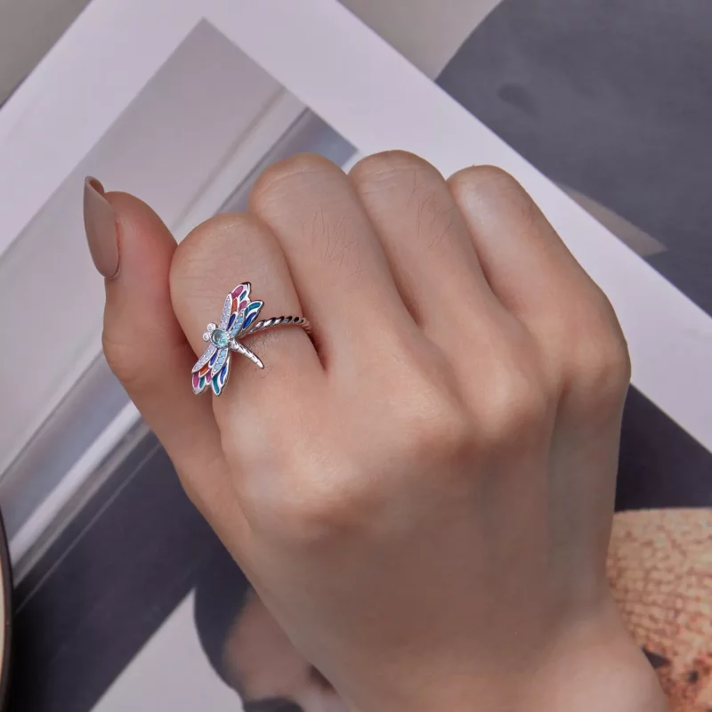 (afbeelding voor) Pandora-stijl Libelle-ring - BSR385 - Bekijken 7