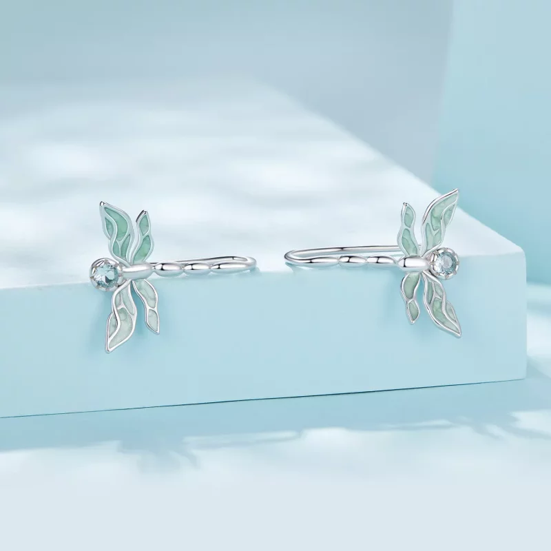 (afbeelding voor) Pandora-stijl Libelle Studs Oorbellen - SCE1623 - Bekijken 2
