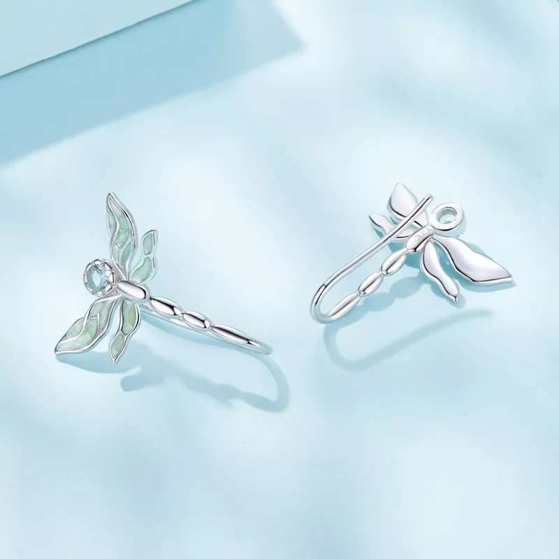 (afbeelding voor) Pandora-stijl Libelle Studs Oorbellen - SCE1623 - Bekijken 4