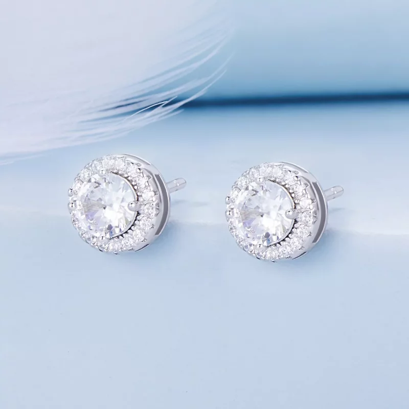 (afbeelding voor) Pandora Stijl Licht Luxe Stud Oorbellen - BSE893 - Bekijken 2
