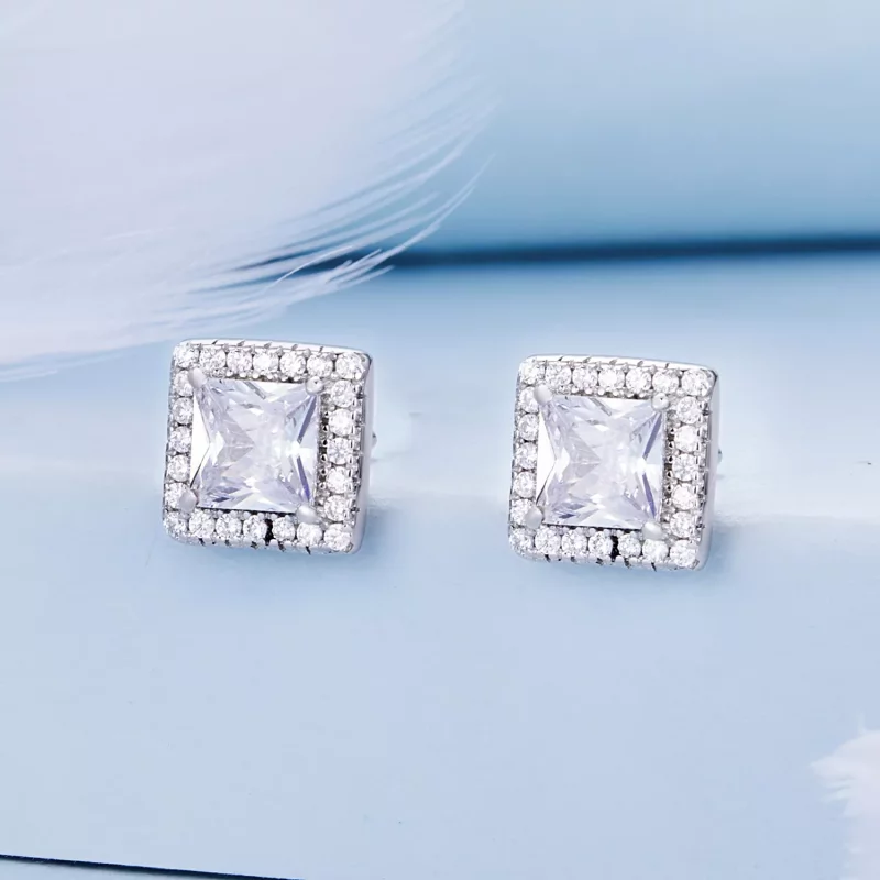 (afbeelding voor) Pandora-stijl Licht Luxe Stud Oorbellen - BSE895 - Bekijken 2