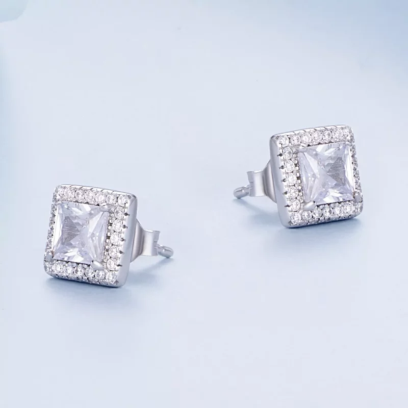 (afbeelding voor) Pandora-stijl Licht Luxe Stud Oorbellen - BSE895 - Bekijken 3
