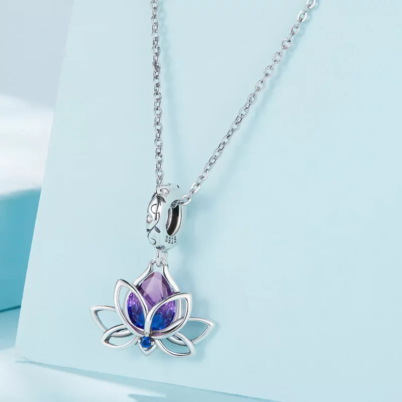(afbeelding voor) Pandora-stijl Lotus Hanger - SCC2562 - Bekijken 2