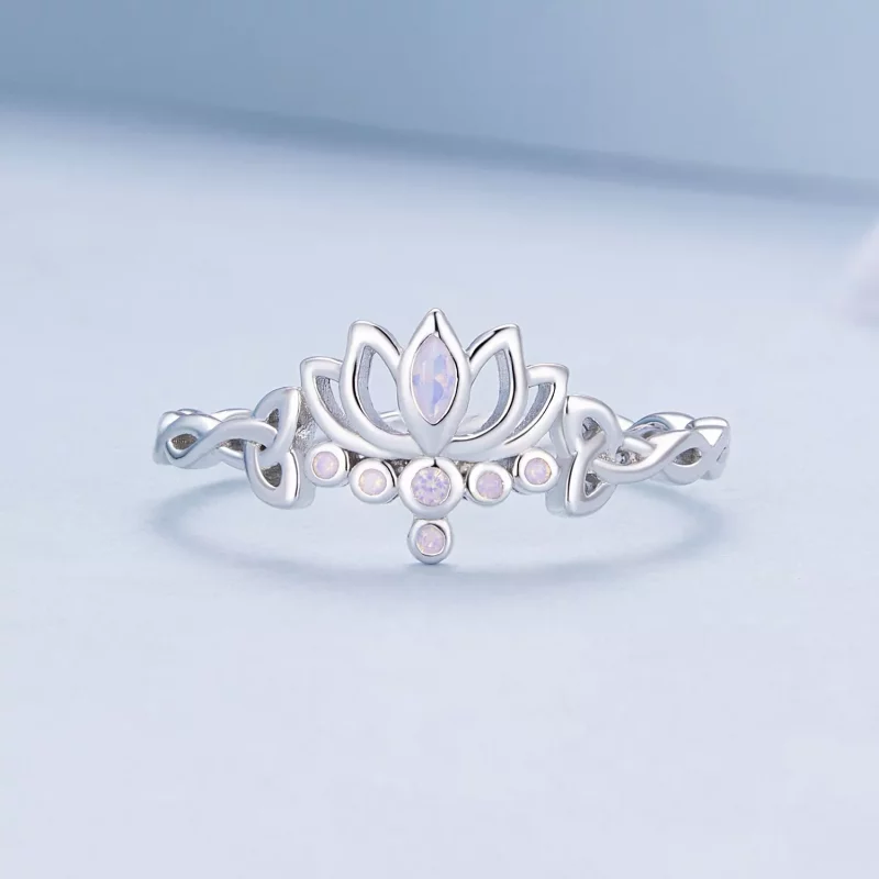 (afbeelding voor) Pandora Stijl Lotus Ring - BSR487 - Bekijken 3