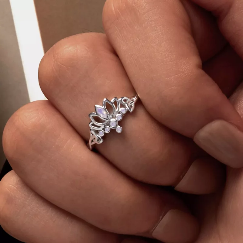 (afbeelding voor) Pandora Stijl Lotus Ring - BSR487 - Bekijken 6