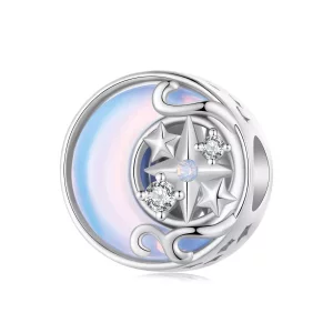 Pandora Stijl Maan Sterren Charme - BSC927 (afbeelding voor) Pandora Stijl Maan Sterren Charme - BSC927