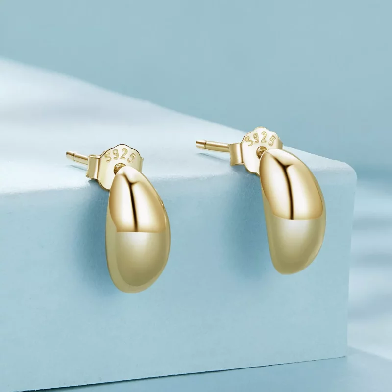 (afbeelding voor) Pandora-stijl Maan Studs Oorbellen - SCE1632-B - Bekijken 2