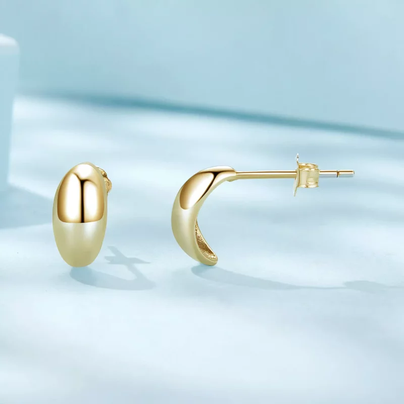 (afbeelding voor) Pandora-stijl Maan Studs Oorbellen - SCE1632-B - Bekijken 4