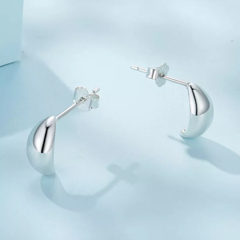 (afbeelding voor) Pandora-stijl Maan Studs Oorbellen - SCE1632 - Bekijken 3