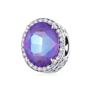 Pandora Stijl Maanlicht Edelsteen Bedel - BSC891 (afbeelding voor) Pandora Stijl Maanlicht Edelsteen Bedel - BSC891