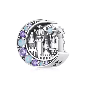 Pandora-stijl Maanlicht Kasteelbedel - BSC892 (afbeelding voor) Pandora-stijl Maanlicht Kasteelbedel - BSC892