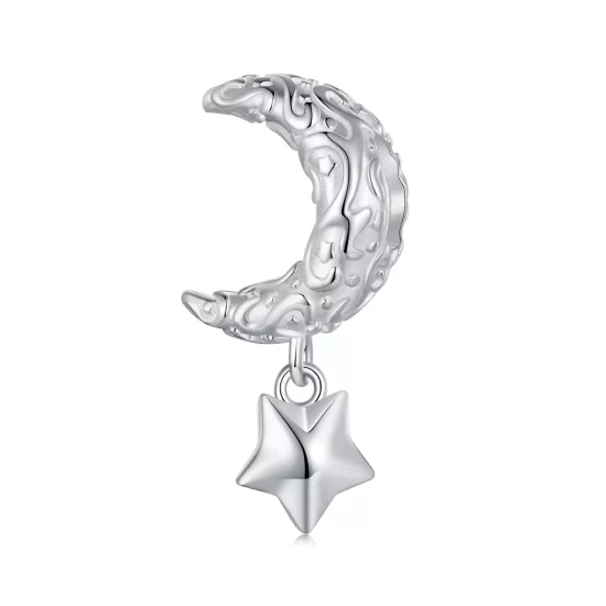 (afbeelding voor) Pandora-stijl Maanpatroon Bedel - SCC2619