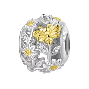 Pandora Stijl Madeliefje Bij Bedel - BSC818 (afbeelding voor) Pandora Stijl Madeliefje Bij Bedel - BSC818
