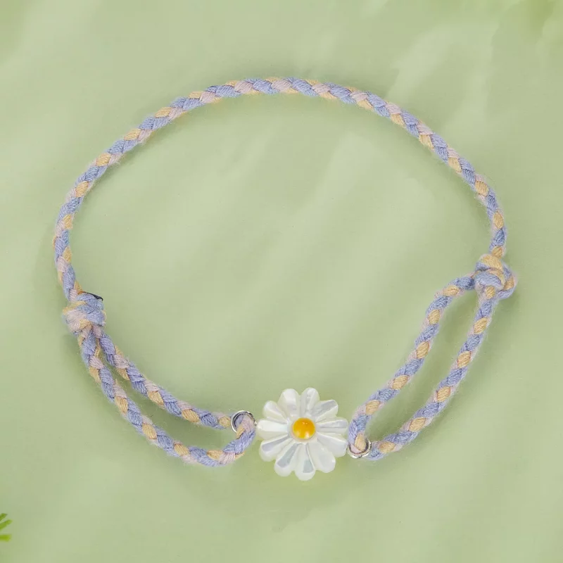 (afbeelding voor) Pandora-stijl Madeliefjeskoord Armband - SCB250 - Bekijken 3