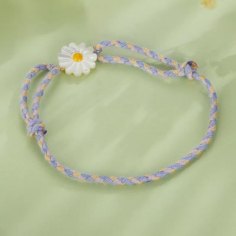 (afbeelding voor) Pandora-stijl Madeliefjeskoord Armband - SCB250 - Bekijken 4