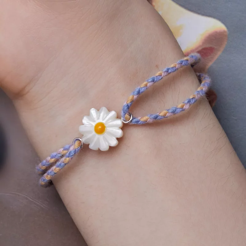 (afbeelding voor) Pandora-stijl Madeliefjeskoord Armband - SCB250 - Bekijken 6