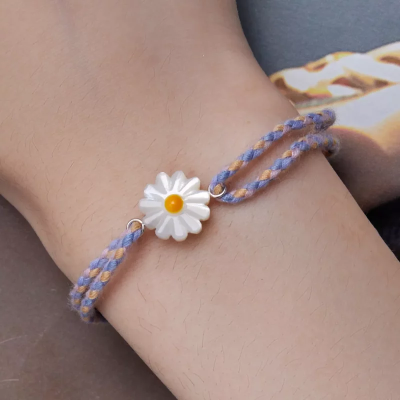 (afbeelding voor) Pandora-stijl Madeliefjeskoord Armband - SCB250 - Bekijken 7