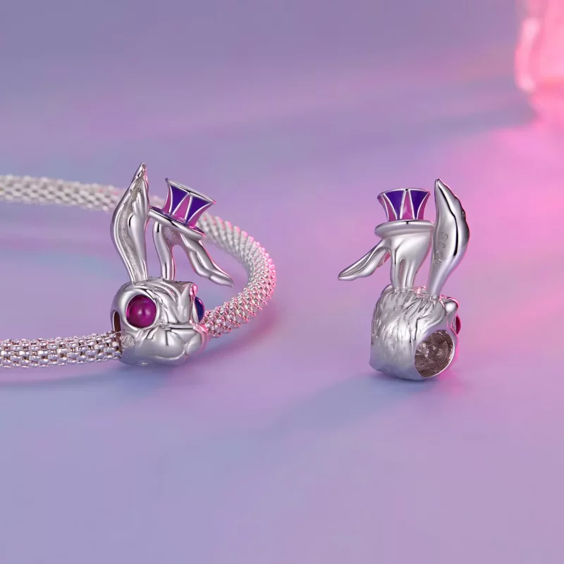 (afbeelding voor) Pandora Stijl Magisch Konijn Bedeltje - SCC2530 - Bekijken 4