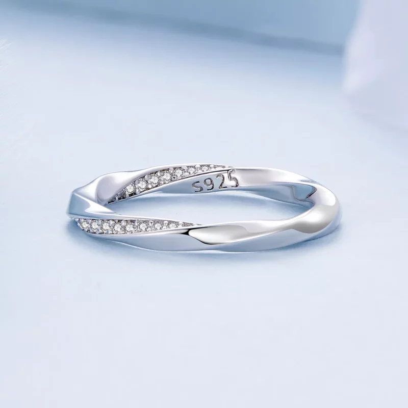 (afbeelding voor) Pandora Stijl Möbius Ring - BSR457 - Bekijken 3