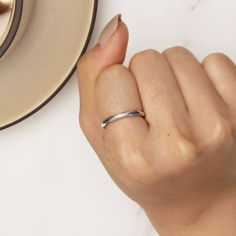 (afbeelding voor) Pandora Stijl Möbius Ring - BSR457 - Bekijken 6