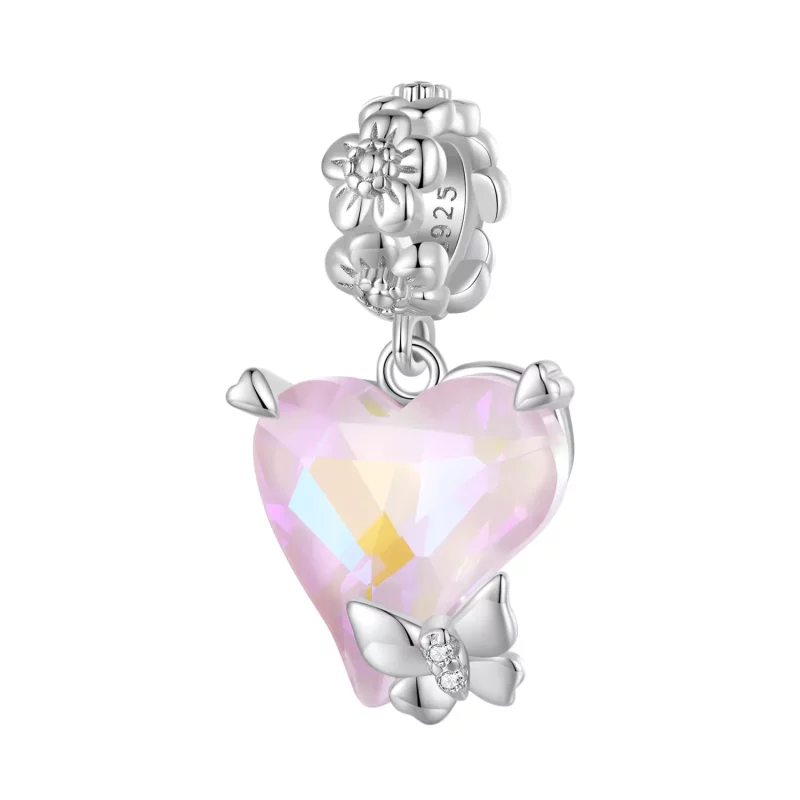 (afbeelding voor) Pandora Stijl Mocha Vlinder Hanger - BSC809