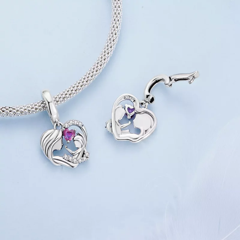 (afbeelding voor) Pandora-stijl Moeder en Zoon Knuffel Dangle - BSC901 - Bekijken 4