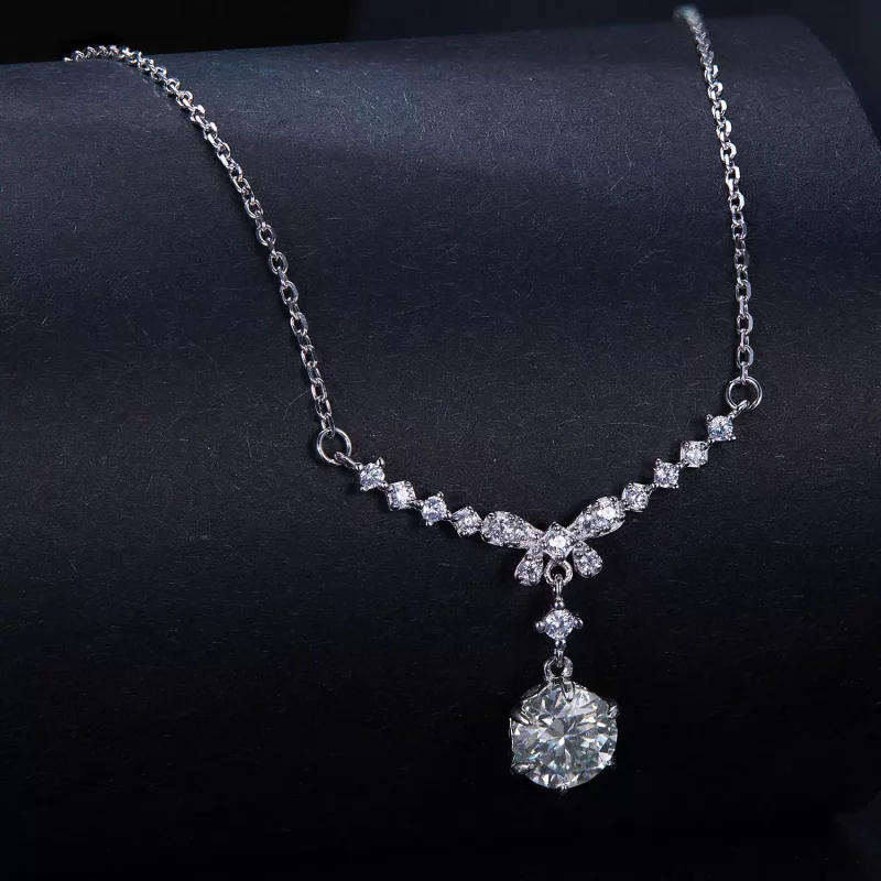 (afbeelding voor) Pandora Stijl Moissanite Ketting (Eén Certificaat) - MSN020 - Bekijken 2