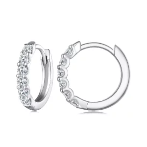 Pandora-stijl Moissanite Oorringen - MSE029 (afbeelding voor) Pandora-stijl Moissanite Oorringen - MSE029