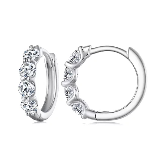 (afbeelding voor) Pandora Stijl Moissanite Oorringen - MSE030