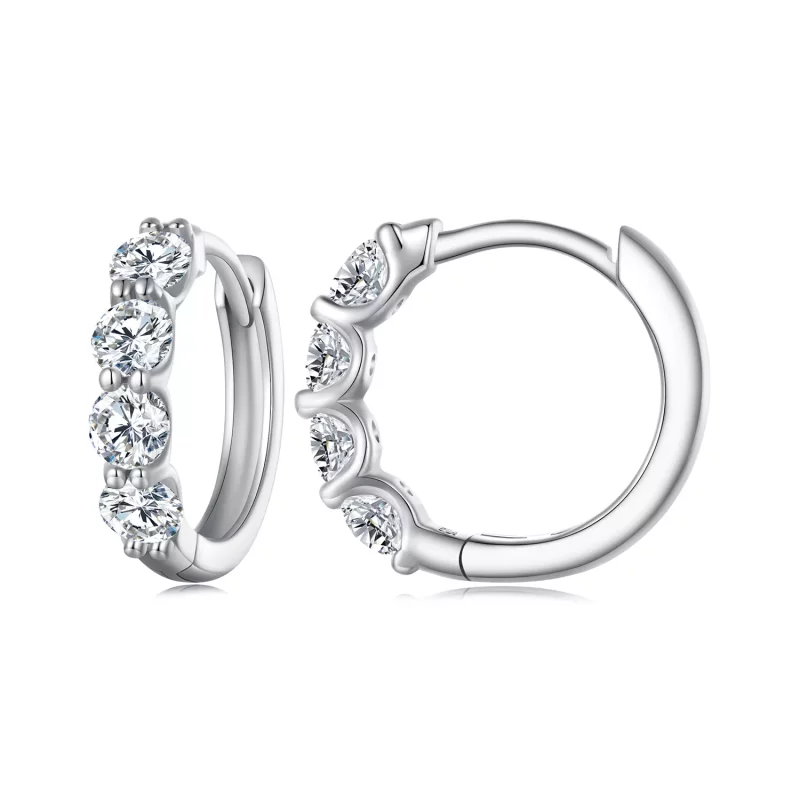 (afbeelding voor) Pandora Stijl Moissanite Oorringen - MSE030
