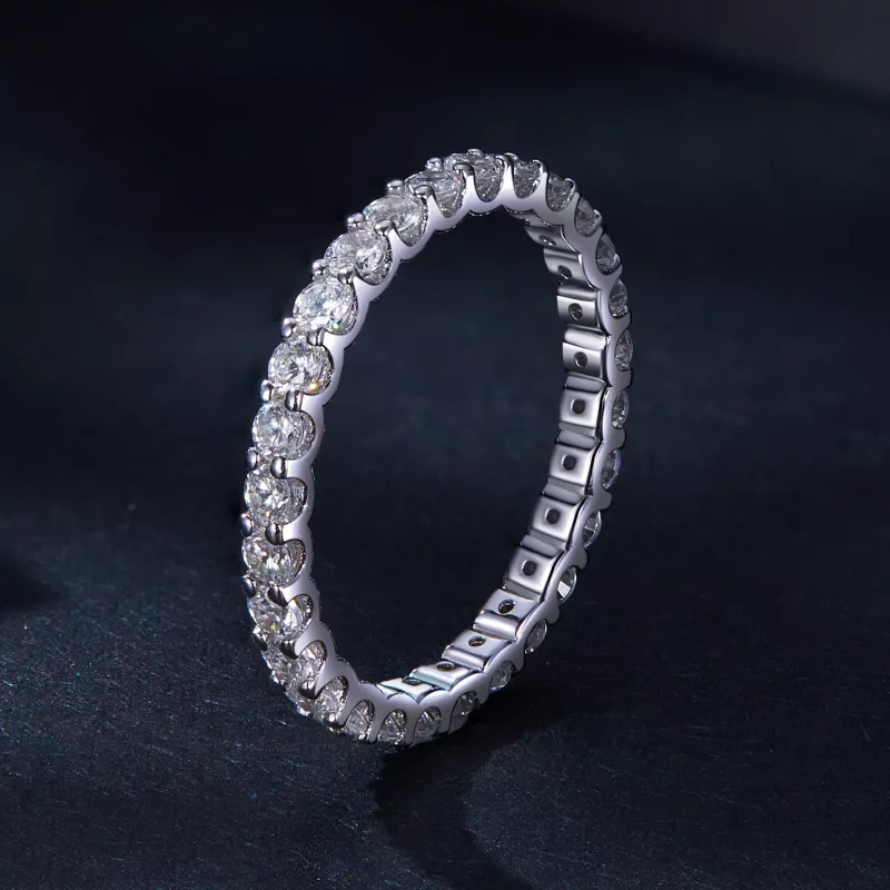 (afbeelding voor) Pandora Stijl Moissanite Ring - MSR034 - Bekijken 2