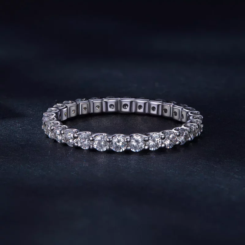 (afbeelding voor) Pandora Stijl Moissanite Ring - MSR034 - Bekijken 3