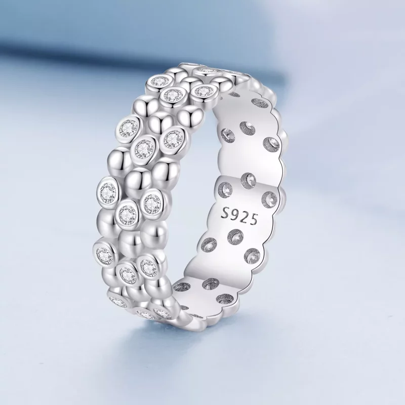 (afbeelding voor) Pandora Stijl Multi-Player Bean Ring - BSR407 - Bekijken 2