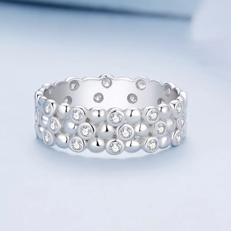 (afbeelding voor) Pandora Stijl Multi-Player Bean Ring - BSR407 - Bekijken 3