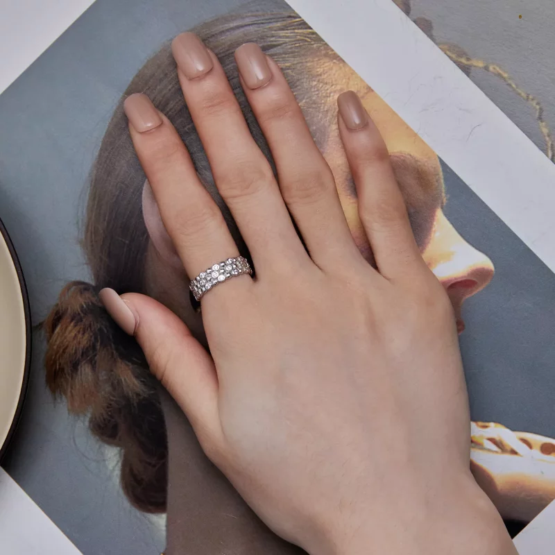 (afbeelding voor) Pandora Stijl Multi-Player Bean Ring - BSR407 - Bekijken 6