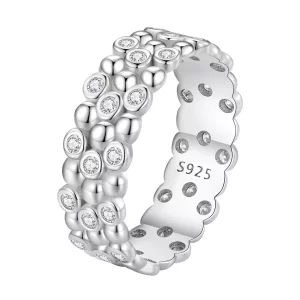 Pandora Stijl Multi-Player Bean Ring - BSR407 (afbeelding voor) Pandora Stijl Multi-Player Bean Ring - BSR407