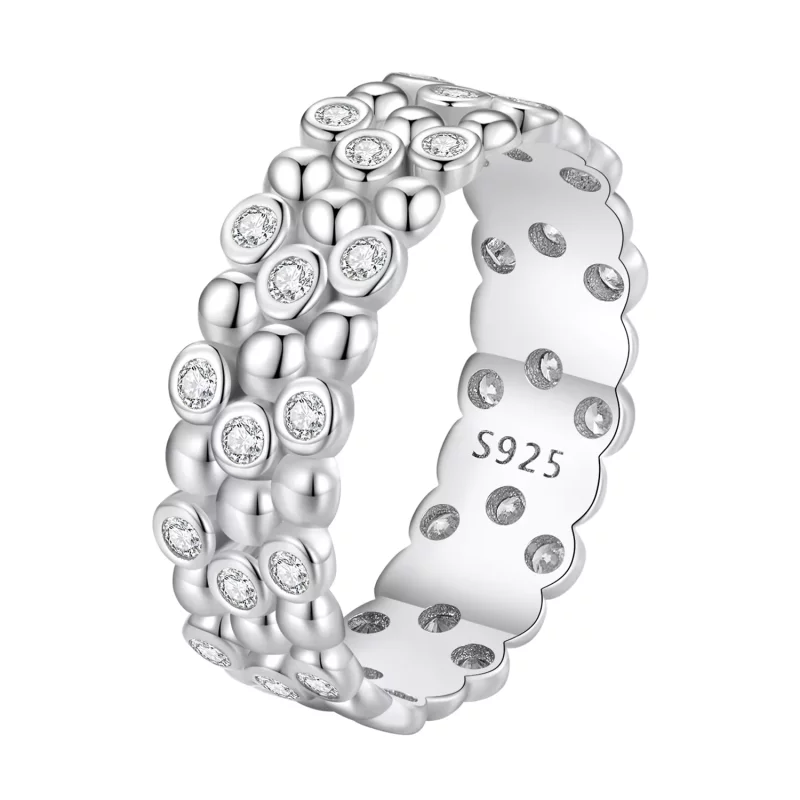 (afbeelding voor) Pandora Stijl Multi-Player Bean Ring - BSR407