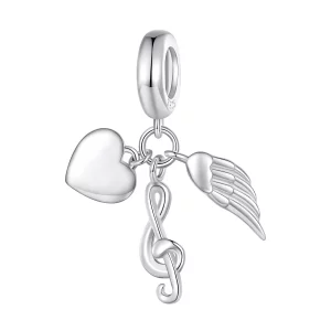 Pandora Stijl Notitie Hangertje - BSC814 (afbeelding voor) Pandora Stijl Notitie Hangertje - BSC814