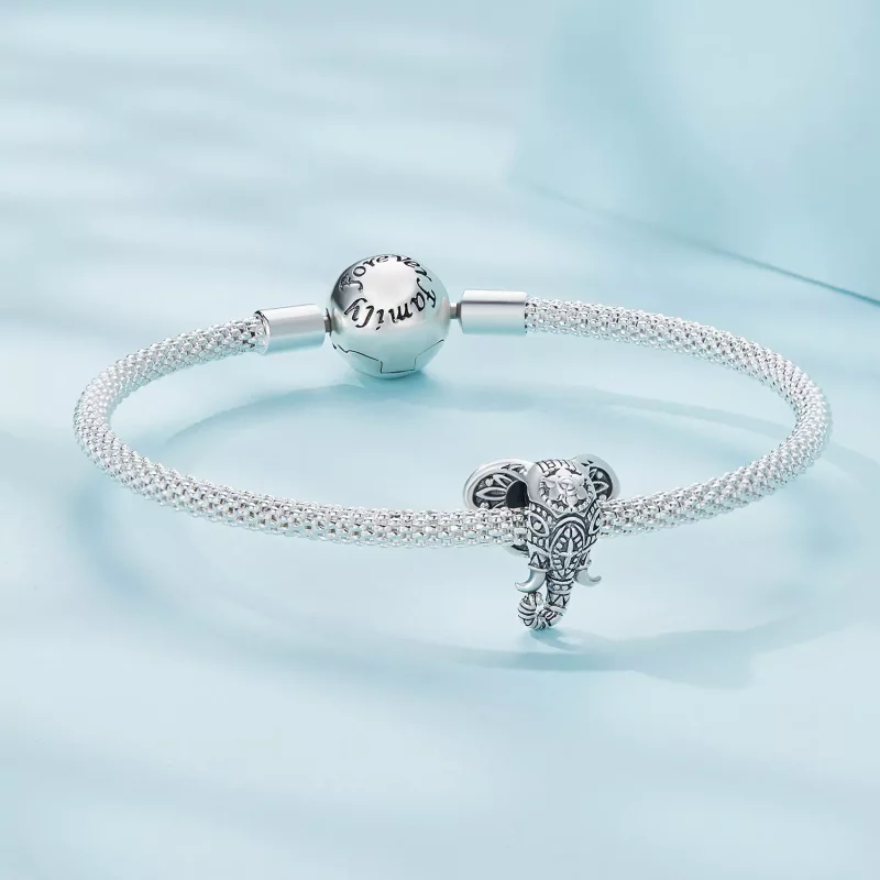 (afbeelding voor) Pandora-stijl Olifant God Bedel - SCC2477 - Bekijken 5