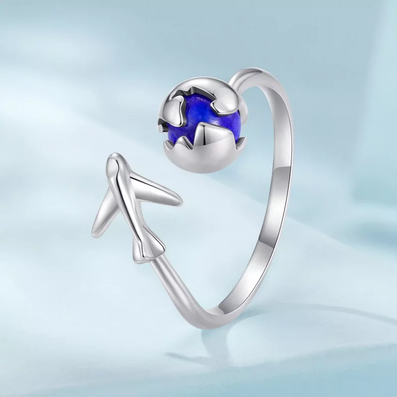 (afbeelding voor) Pandora Stijl Om De Wereld Open Ring - SCR959-E - Bekijken 2