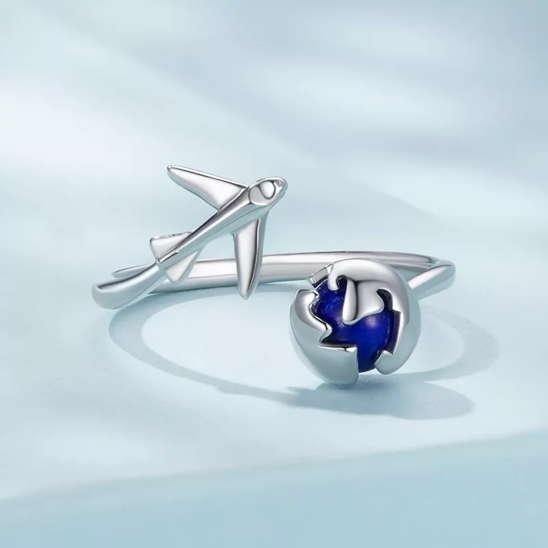 (afbeelding voor) Pandora Stijl Om De Wereld Open Ring - SCR959-E - Bekijken 3