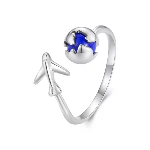 Pandora Stijl Om De Wereld Open Ring - SCR959-E (afbeelding voor) Pandora Stijl Om De Wereld Open Ring - SCR959-E