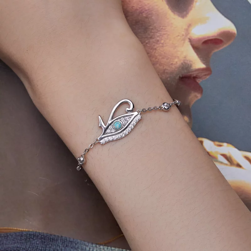 (afbeelding voor) Pandora-stijl Oog van Horus Kettingarmband - BSB114 - Bekijken 5