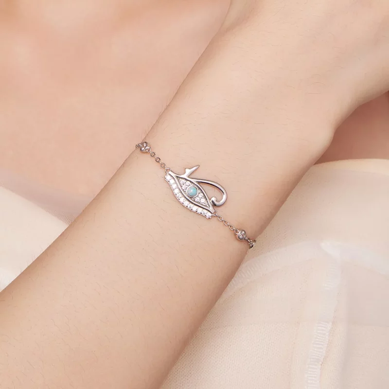 (afbeelding voor) Pandora-stijl Oog van Horus Kettingarmband - BSB114 - Bekijken 6