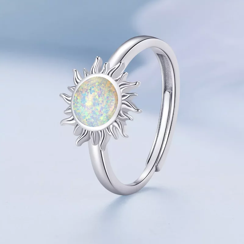 (afbeelding voor) Pandora-stijl Opal Zon Ring - BSR398 - Bekijken 2